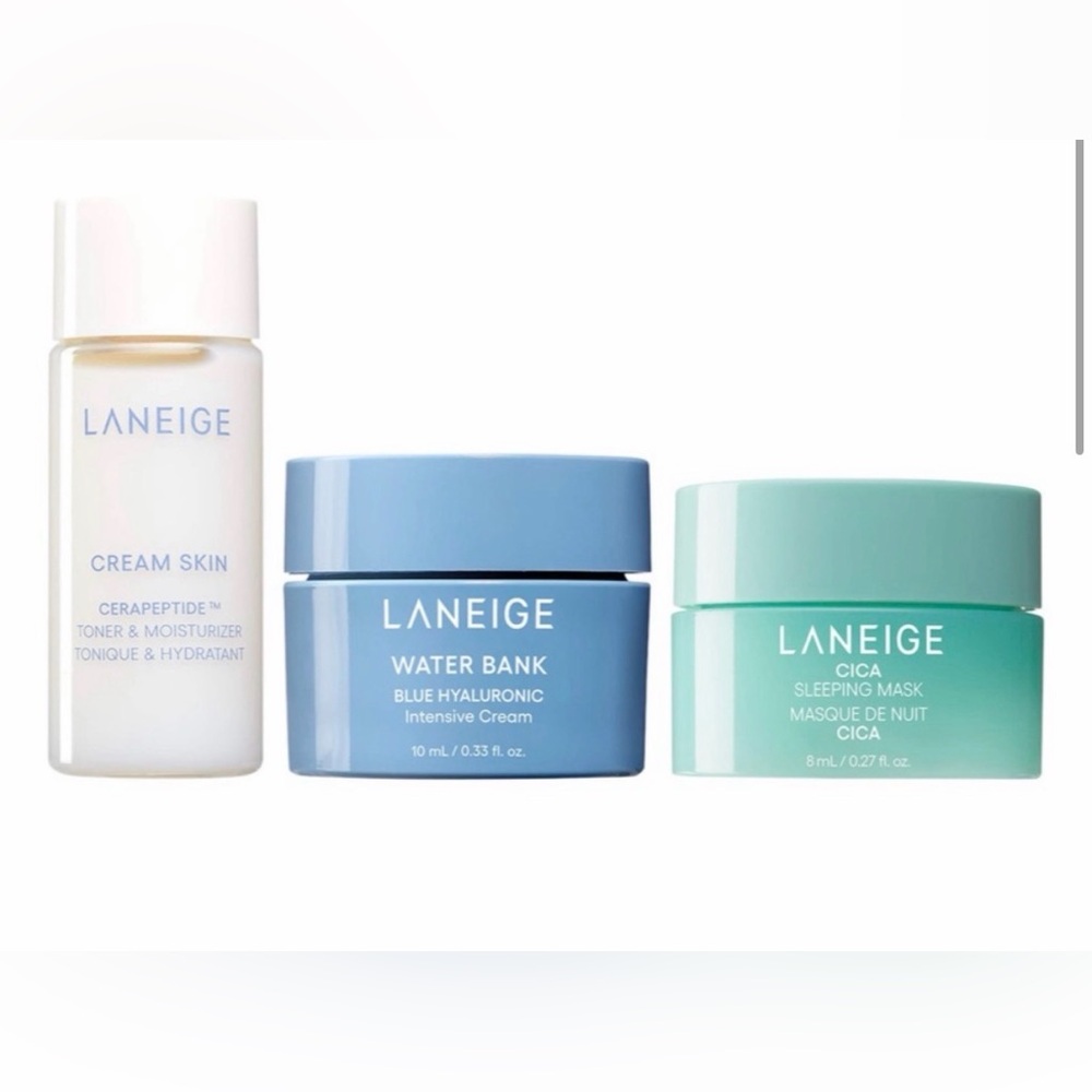 LANEIGE Cream Skin and Water Bank and CICA Travel Set